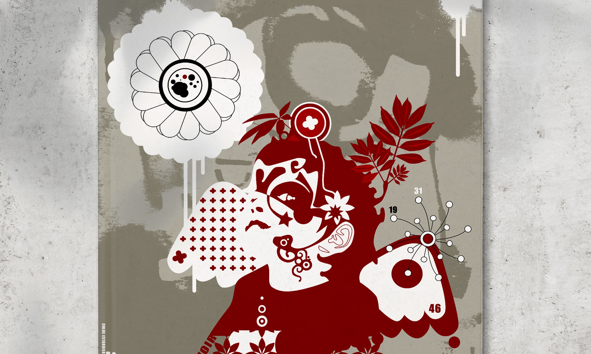 toile imprimée illustration